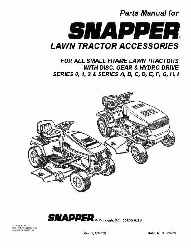 Snapper Lawn Mower Accessory Lawn Mower Accessory-page_pdf